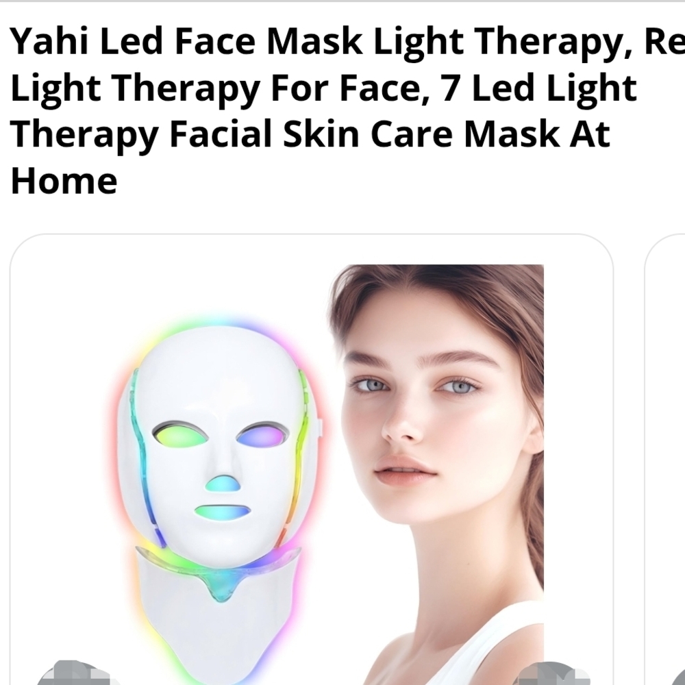 White Skincare LED Light Therapy Mask
